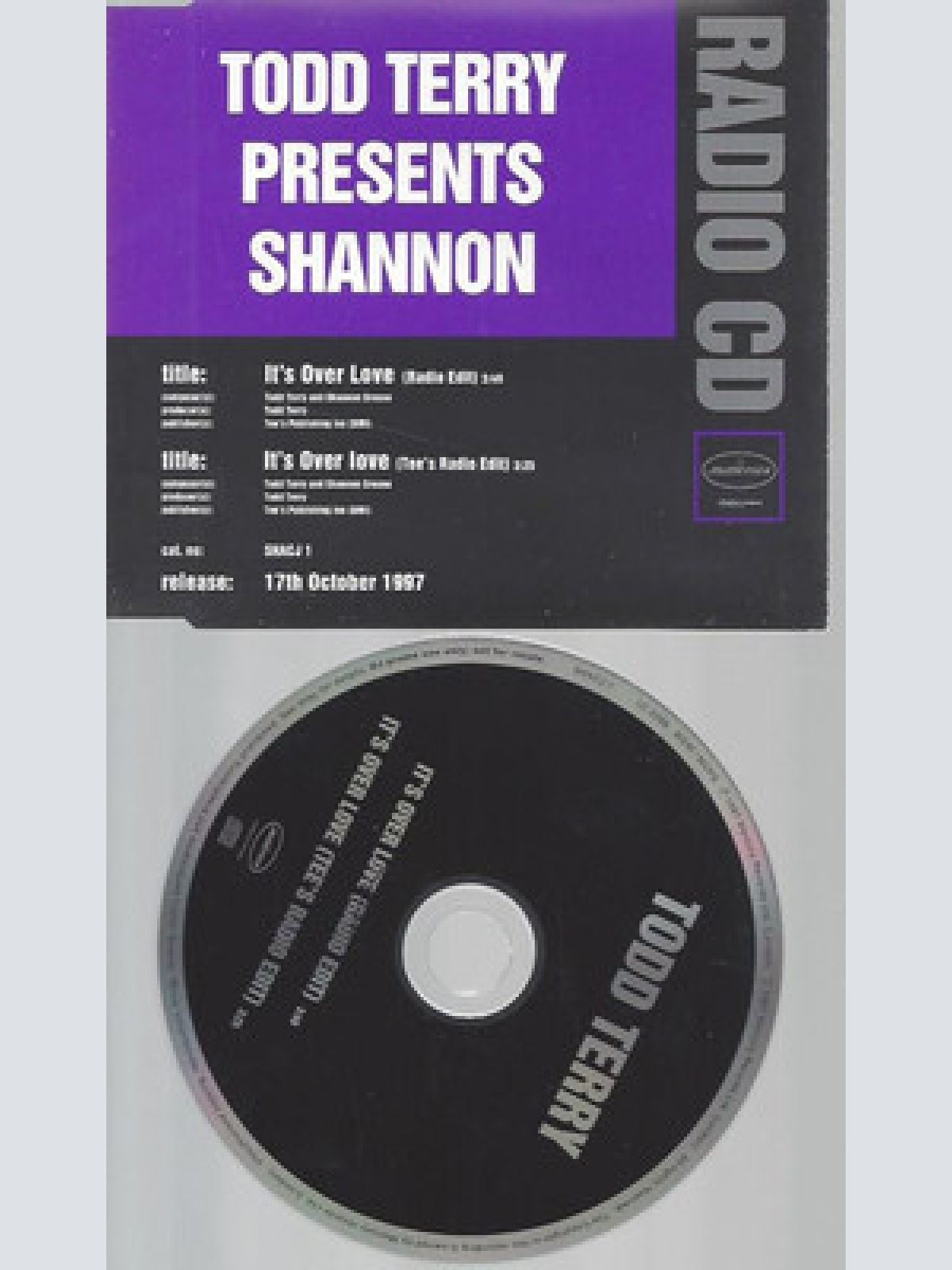 CD--PROMO--TODD TERRY PRESENTS SHANNON--IT'S OVER LOVE