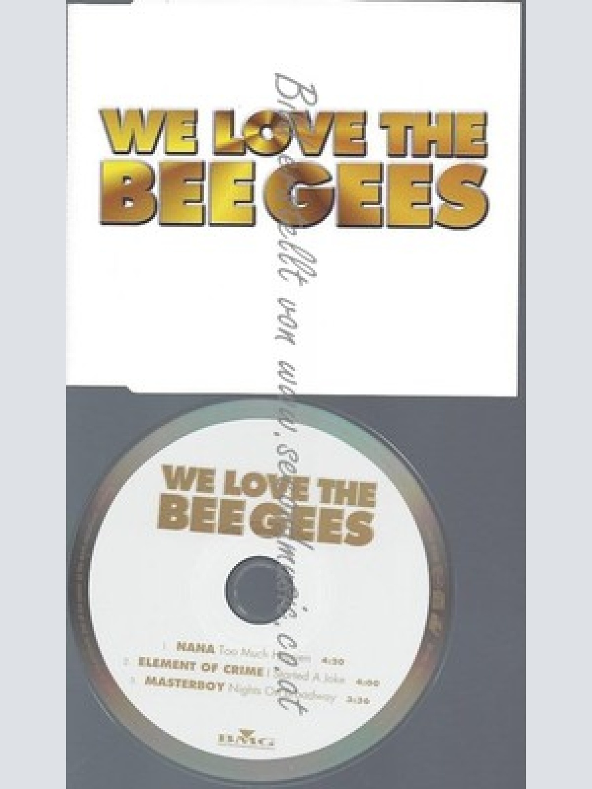 CD--BEE GEES--WE LOVE THE BEE GEES -BY NANA, ELEMENT OF CRIME, MASTERBOY-SINGLE
