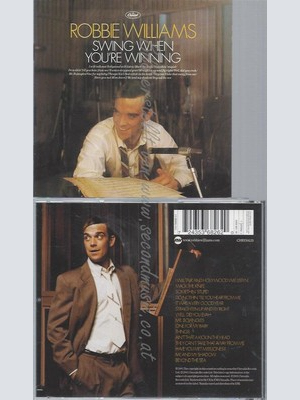 CD--ROBBIE WILLIAMS -- SWING WHEN YOU'RE WINNING