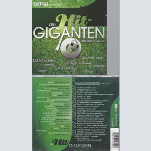 CD--VARIOUS - - - DOPPEL-CD -- DIE HIT GIGANTEN - FUSSBALLSONGS
