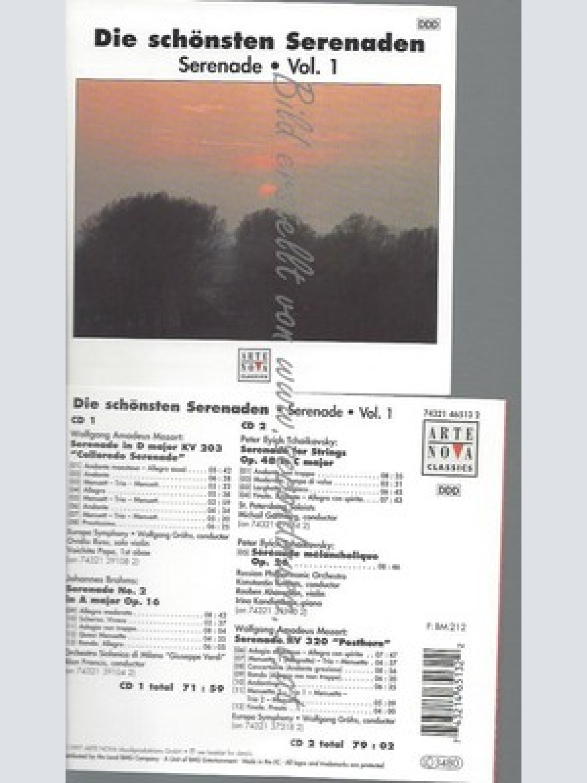 CD--VARIOUS UND VARIOUS -KOMPONIST- - - - DOPPEL-CD -- DIE SCHÖNSTEN SERENADEN 1
