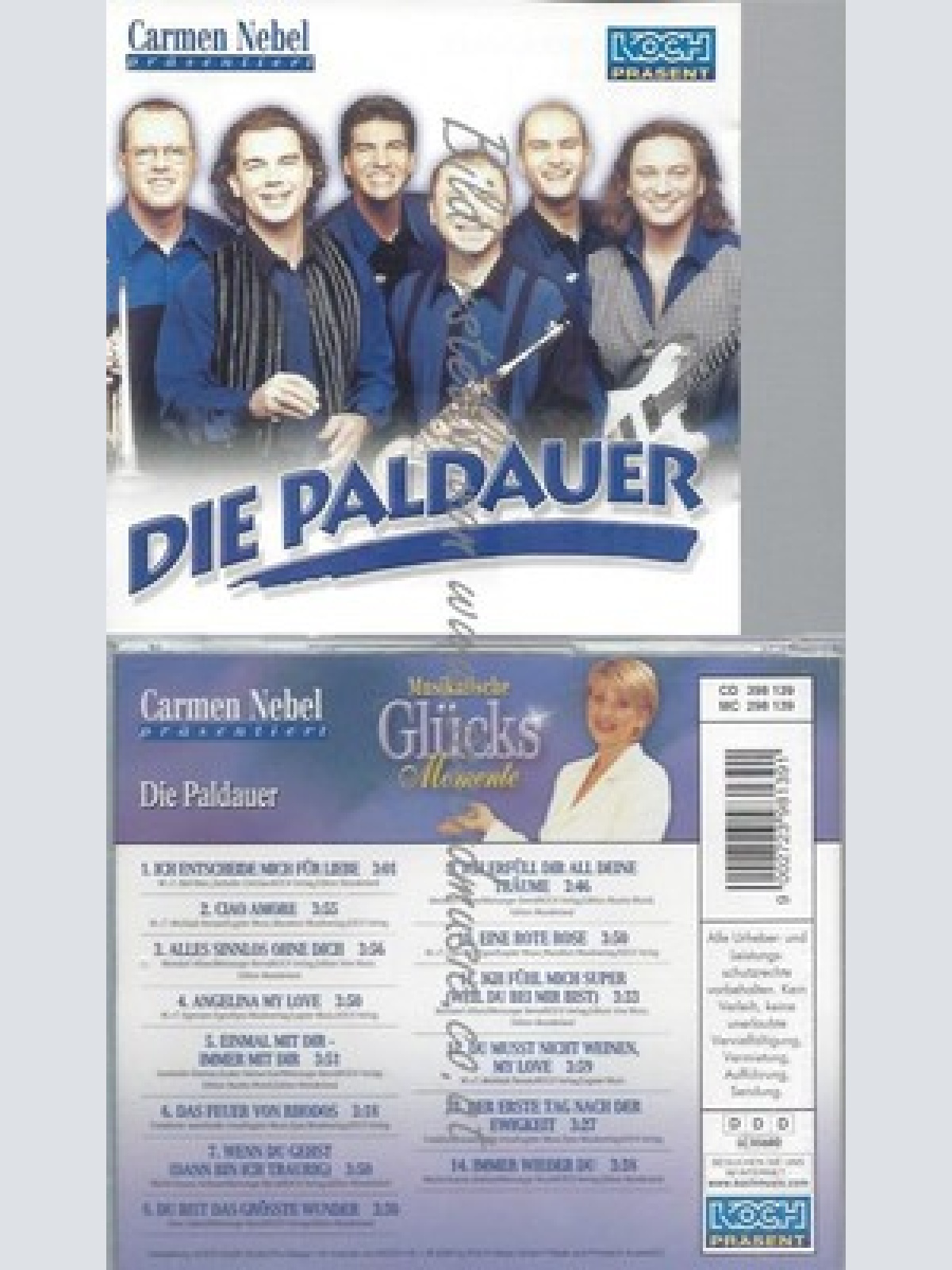 CD--PALDAUER - - -- ICH ENTSCHEIDE MICH FUER LIEBE