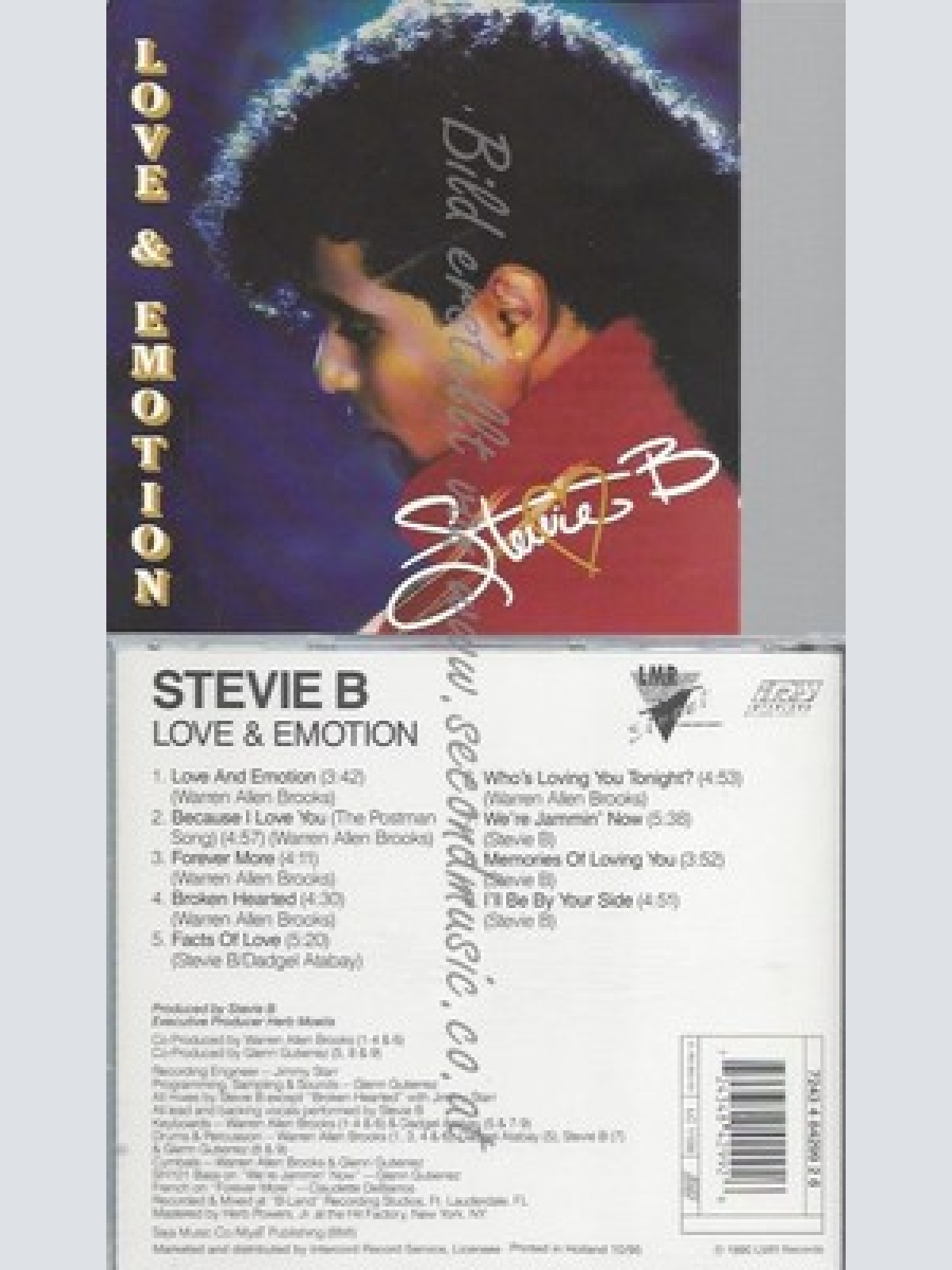 CD--STEVIE B - - -- LOVE IN MOTION
