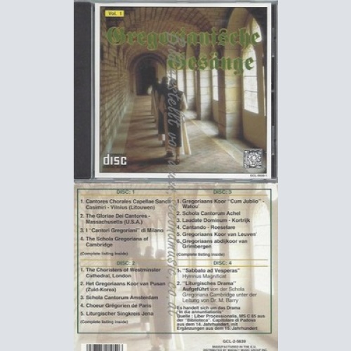 CD--CHOEUR GREGORIEN DE PARIS UND GREGORIANIK - - - BOX-SET -- GREGORIANISCHE GE
