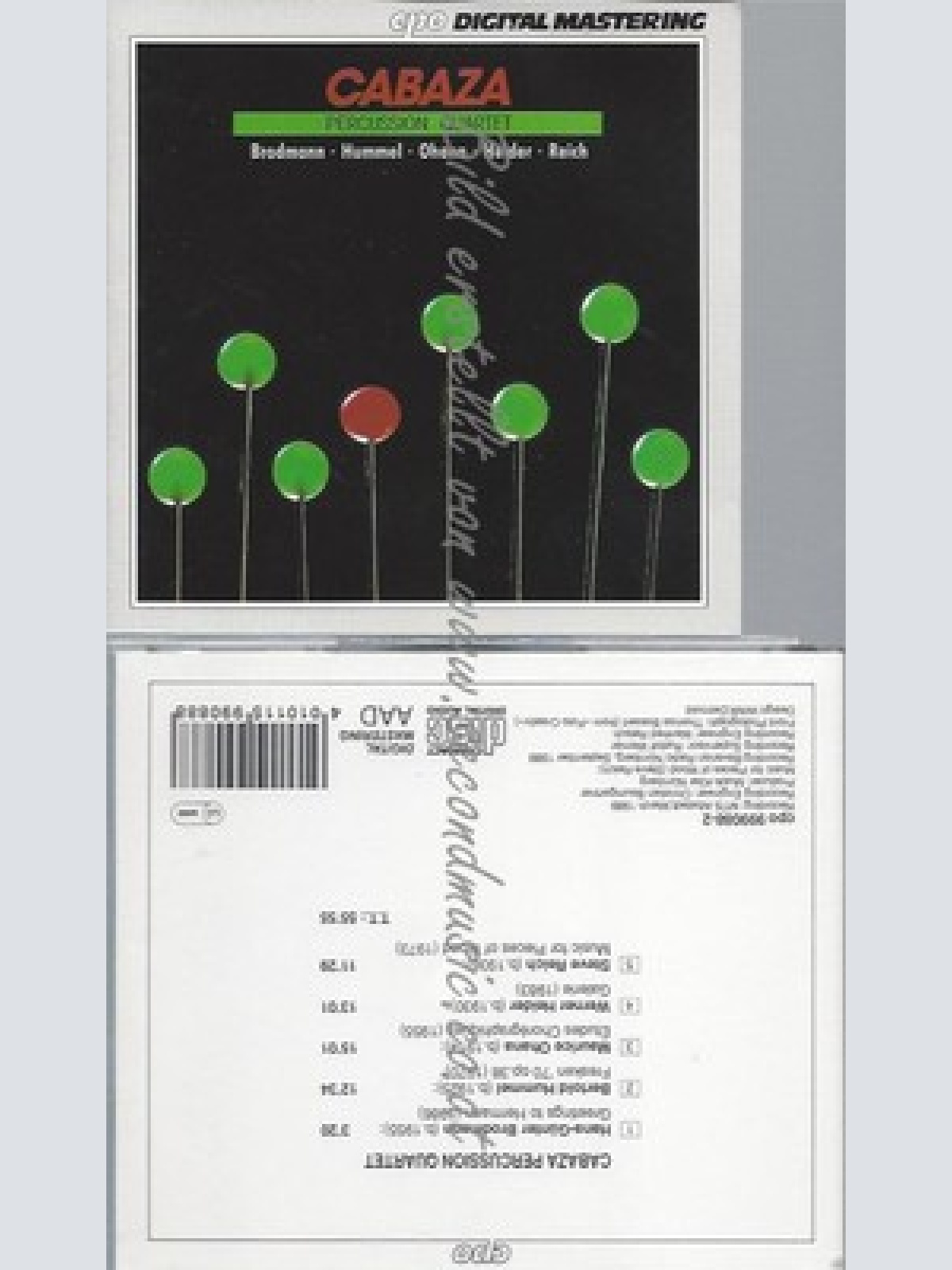 CD--CABAZA PERCUSSIONQUART. - - -- PERCUSSION QUARTETT