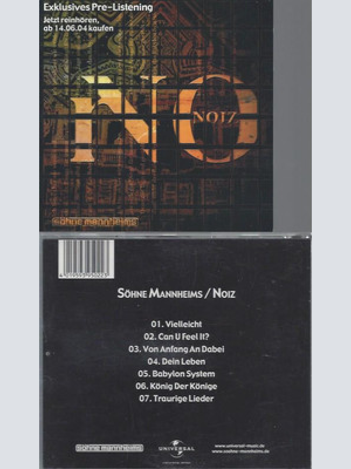 CD--SÖHNE MANNHEIMS--NOIZ--PROMO