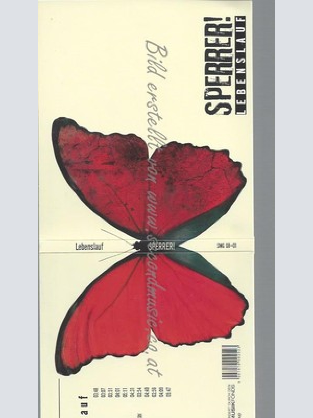 CD--SPERRER! -- -- LEBENSLAUF