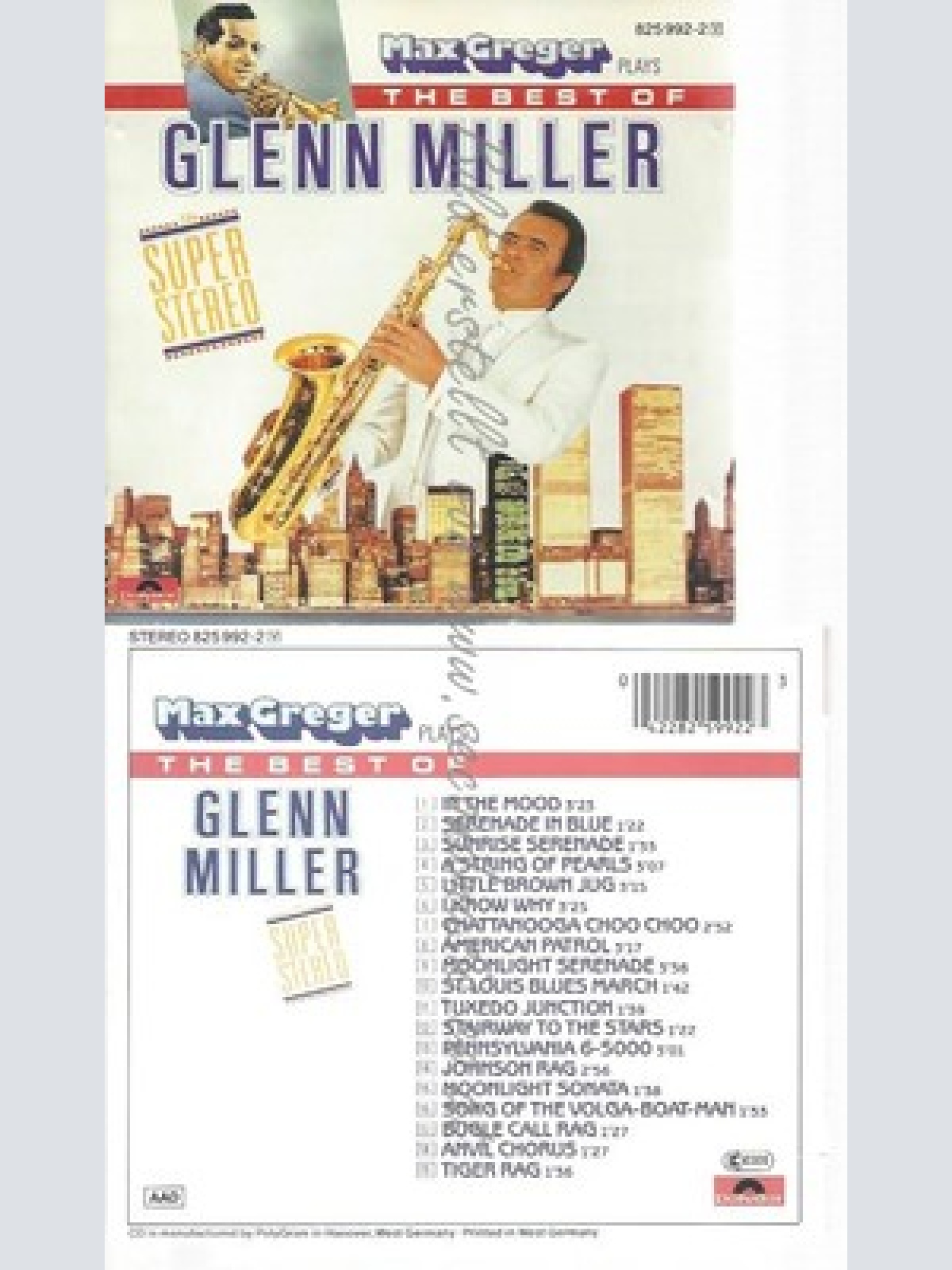 CD--MAX GREGER--THE BEST OF GLENN MILLER