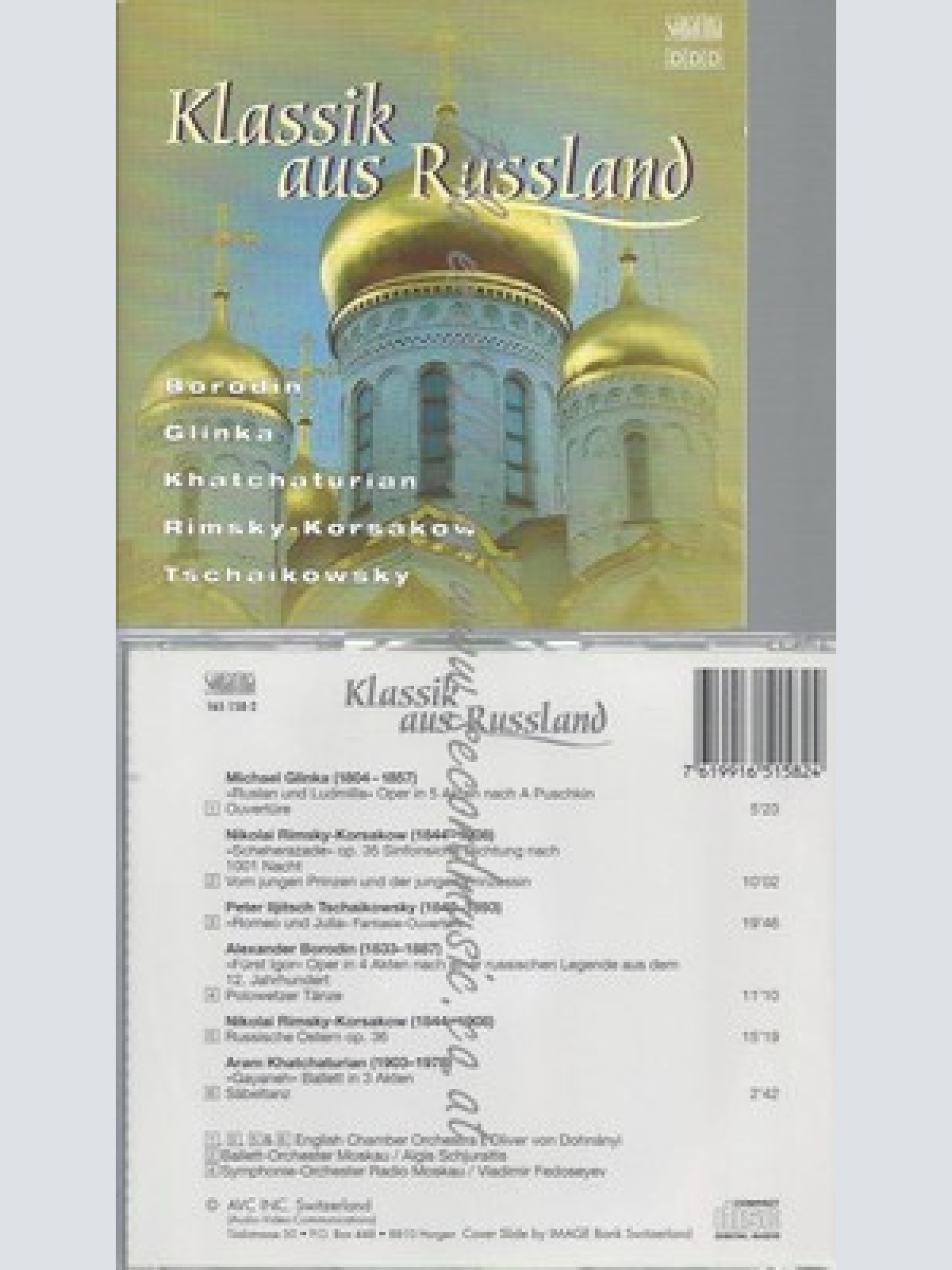CD--GLINKA, KHATCHATURIAN, RIMSKY-- VARIOUS --- KLASSIK AUS RUSSLAND