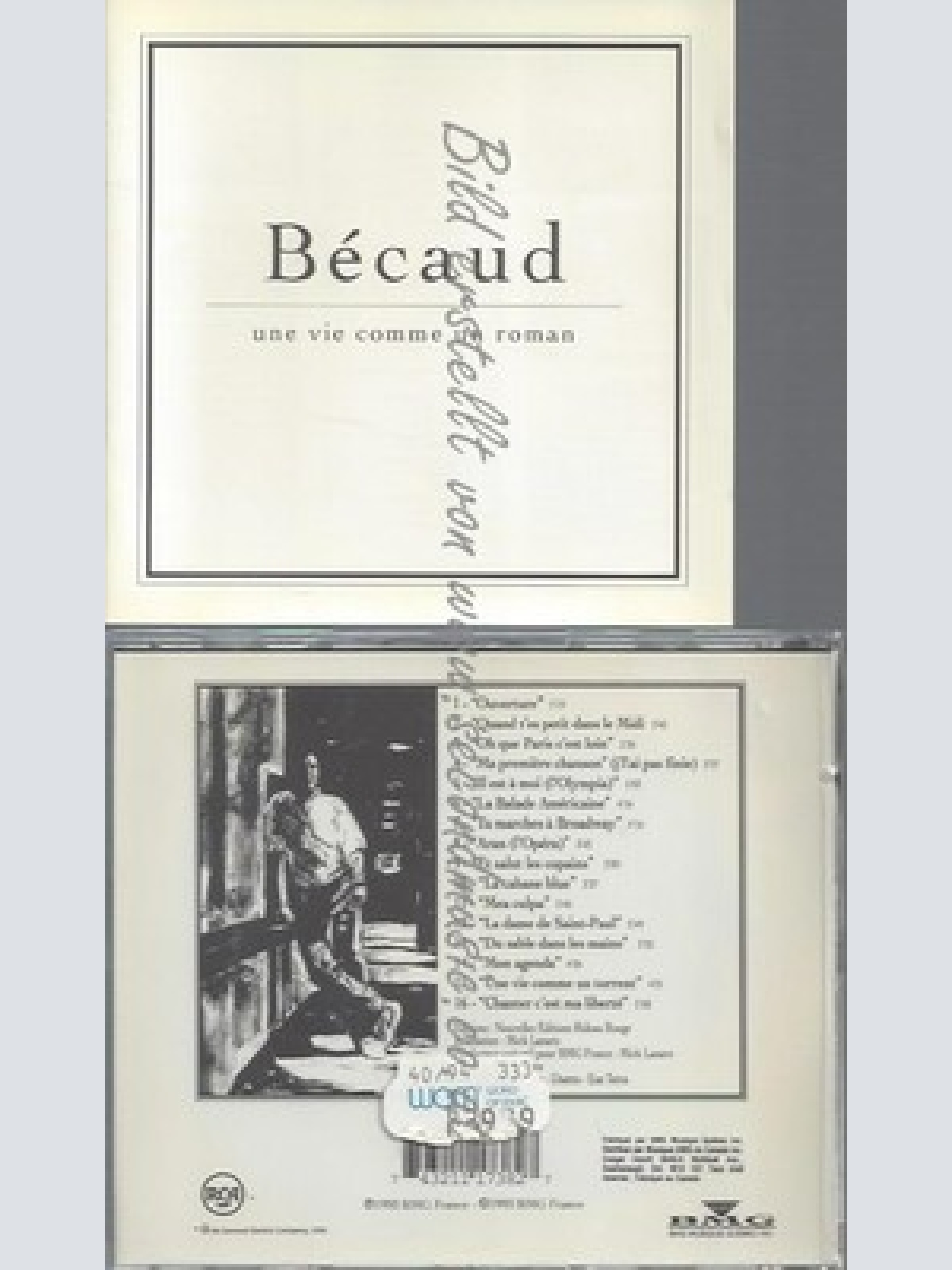 CD--GILBERT BECAUD -- -- UNE VIE COMME UN ROMAN