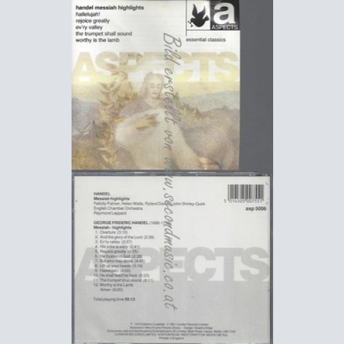 CD--HANDEL MESSIAH HIGHLIGHTS