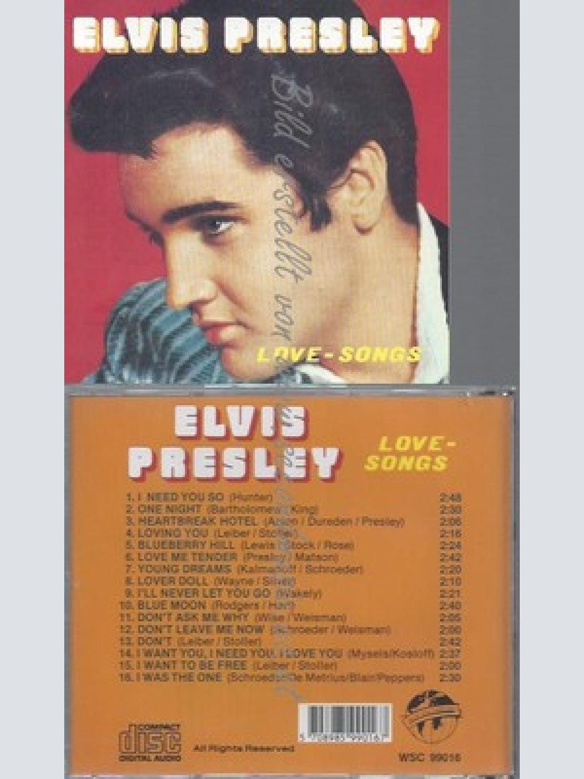 CD--ELVIS PRESLEY -- LOVE SONGS