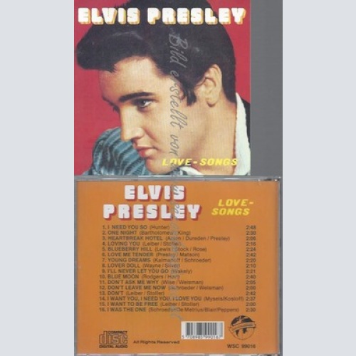 CD--ELVIS PRESLEY -- LOVE SONGS