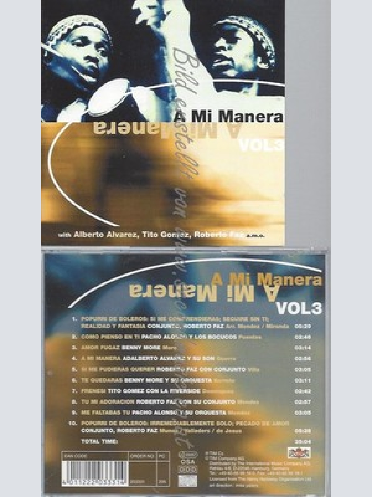 CD--ALBERTO ALVAREZ -- -- A MI MANERA VOL. 3