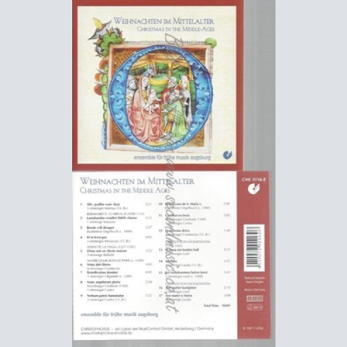 CD--ENSEMBLE FÜR FRÜHE MUSIK AUGSBURG UND VARIOUS -- -- -- WEIHNACHTEN IM MITTEL