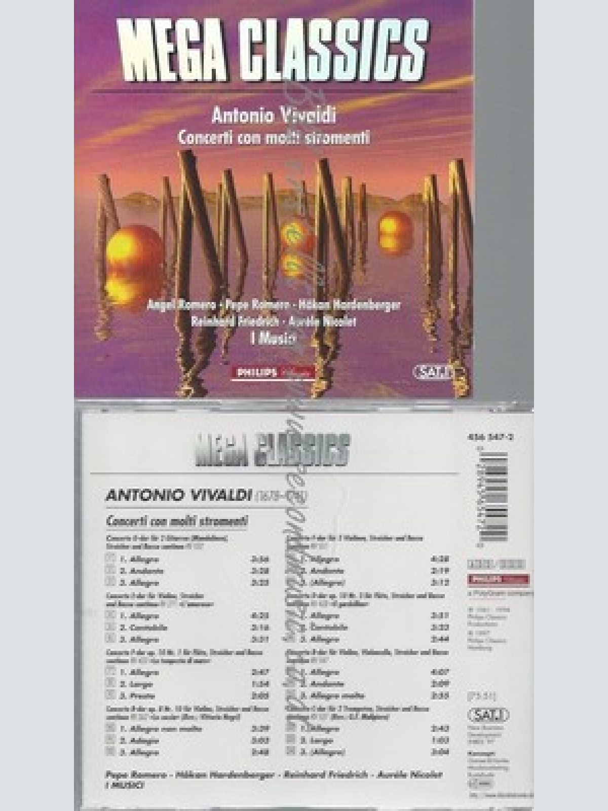 CD--MEGA CLASSICS UND ANTONIO VIVALDI -- -- -- CONCERTI CON MOLTI STRINGS