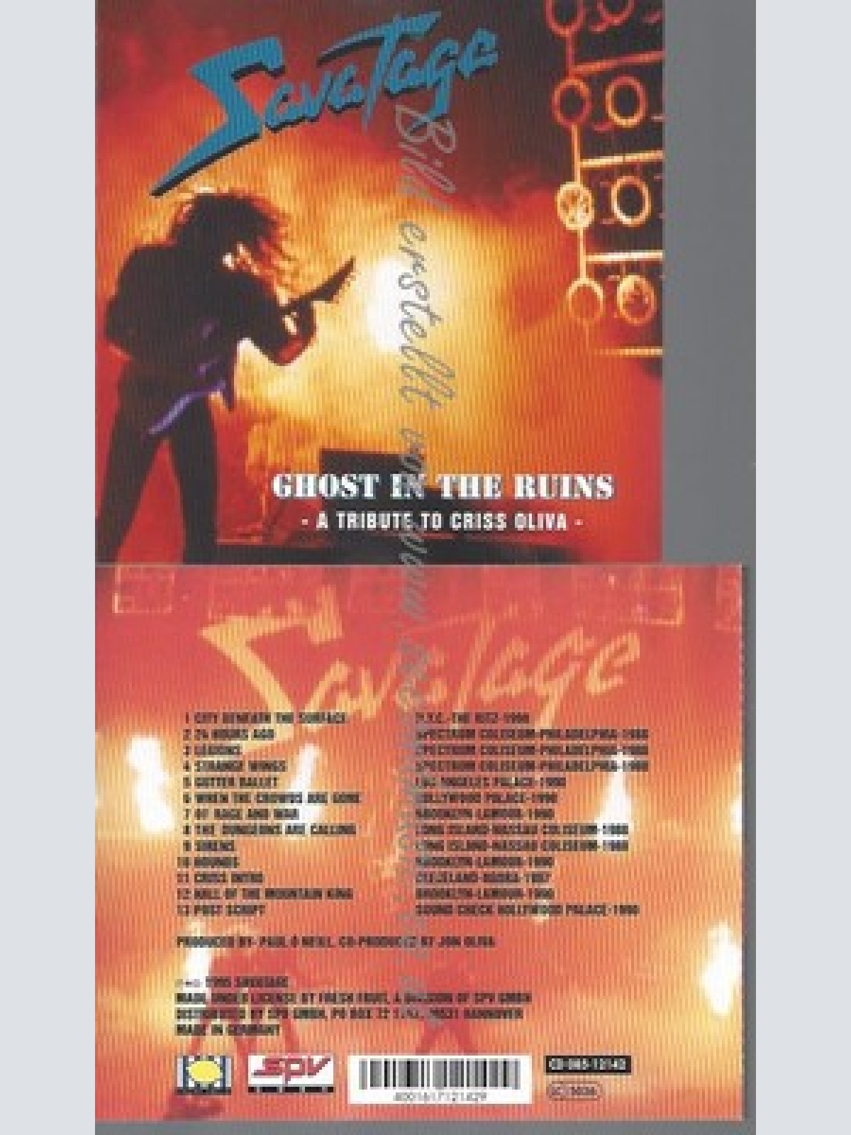 CD--SAVATAGE--GHOST IN THE RUINS--1995