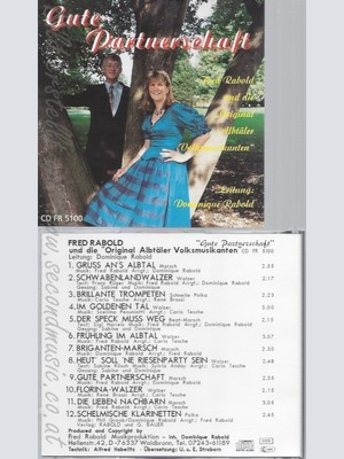 CD--FRED RABOLD UND DIE ORIG ALBTÄLER VOLKSMUSIKANTEN