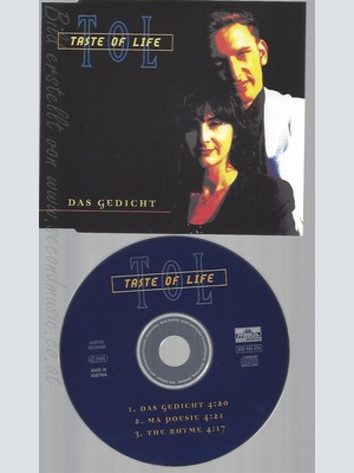CD--TASTE OF LIFE -  - - SINGLE -- DAS GEDICHT