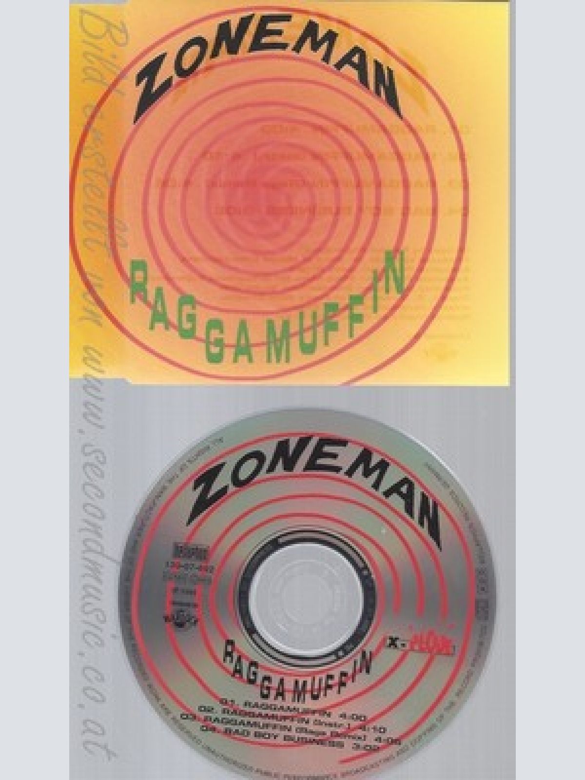 CD--ZONEMAN -- - SINGLE -- RAGGAMUFFIN