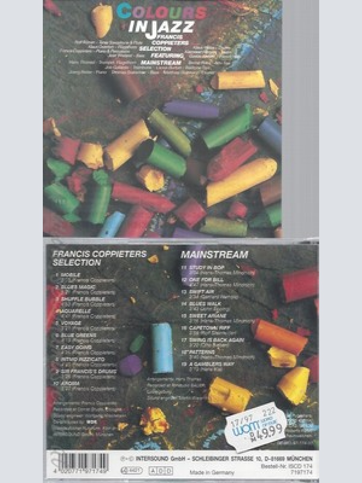 CD--FRANCIS COPPIETERS SELECTION FEAT. MAINSTREAM - -- COLOURS IN JAZZ