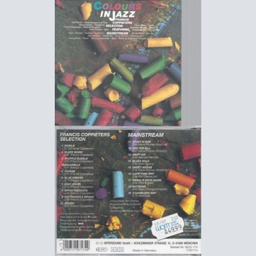 CD--FRANCIS COPPIETERS SELECTION FEAT. MAINSTREAM - -- COLOURS IN JAZZ