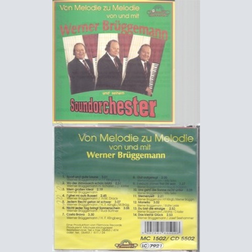 CD--MELODIE ZU MELODIE / WERNER BRUEGGEMANN --