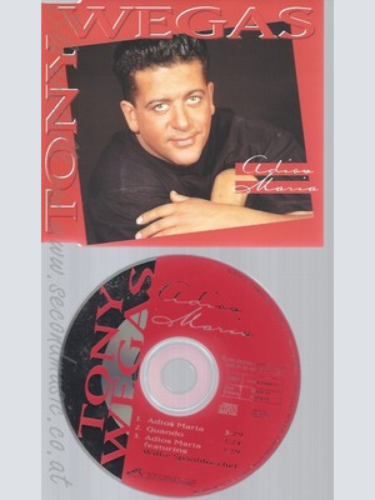 CD--TONY WEGAS -- --- ADIOS MARIA