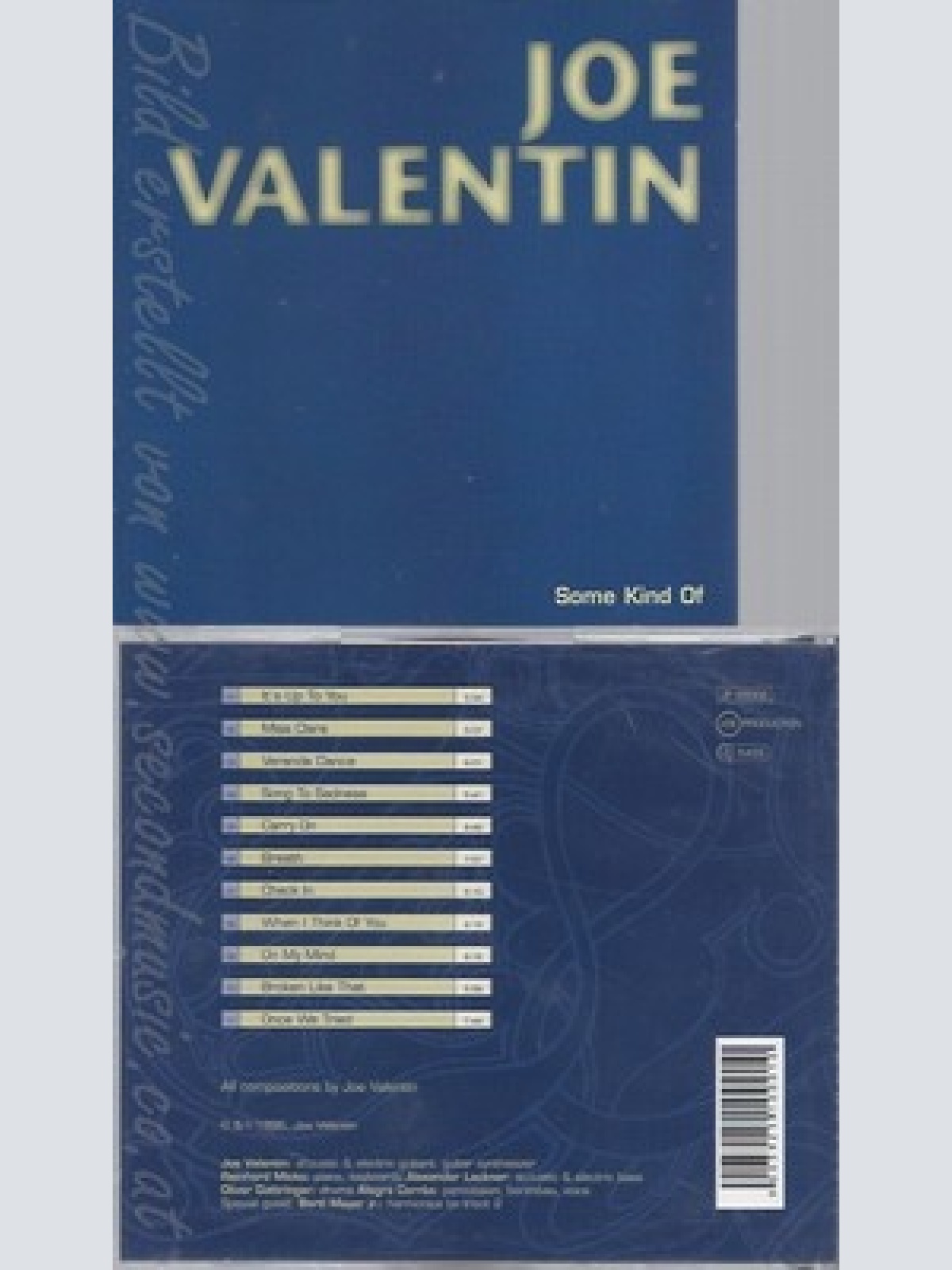 CD--JOE VALENTIN - -- SOME KIND OF