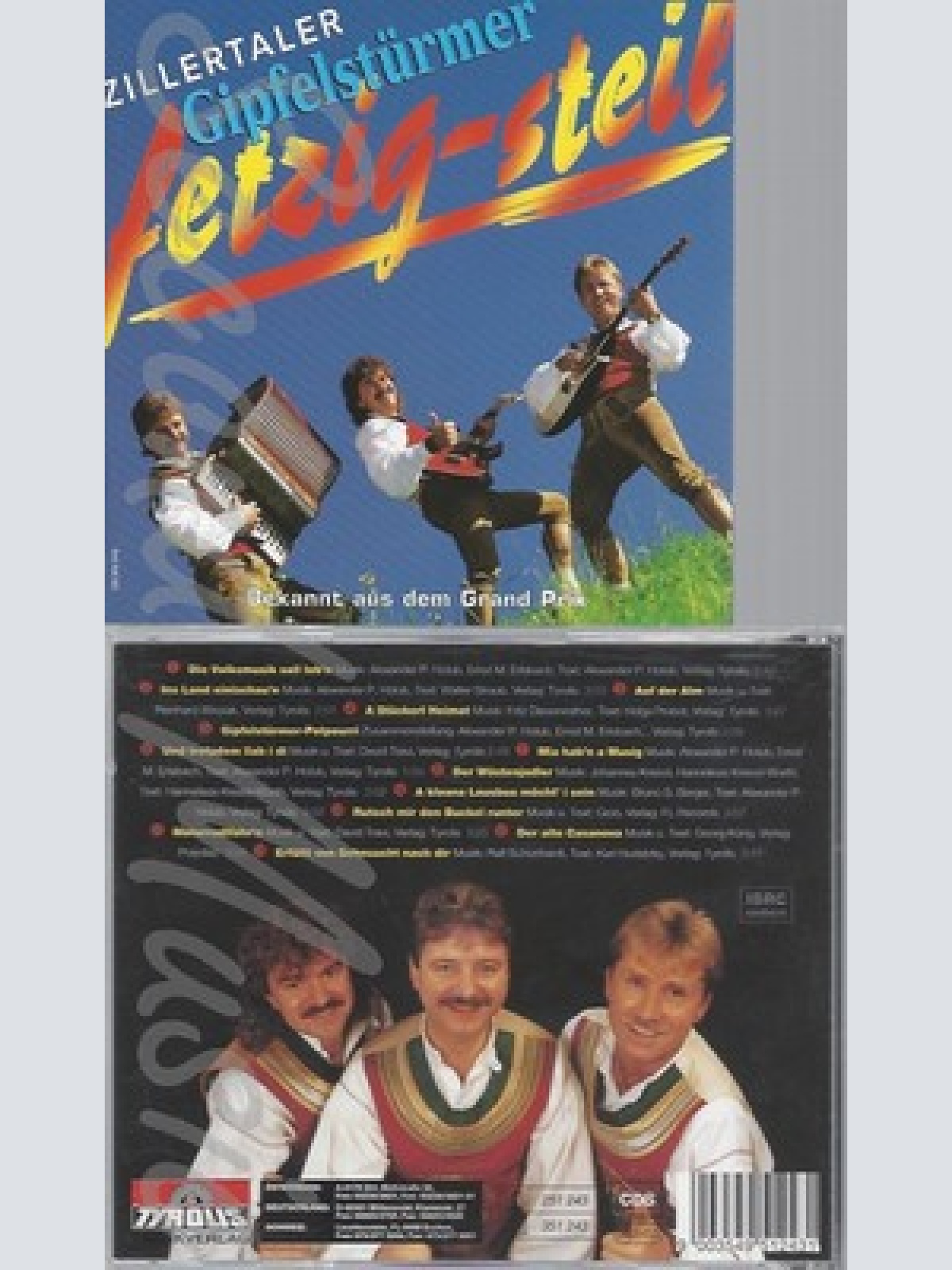 CD--ZILLERTALER GIPFELSTUERMER -1996- -- FETZIG-STEIL