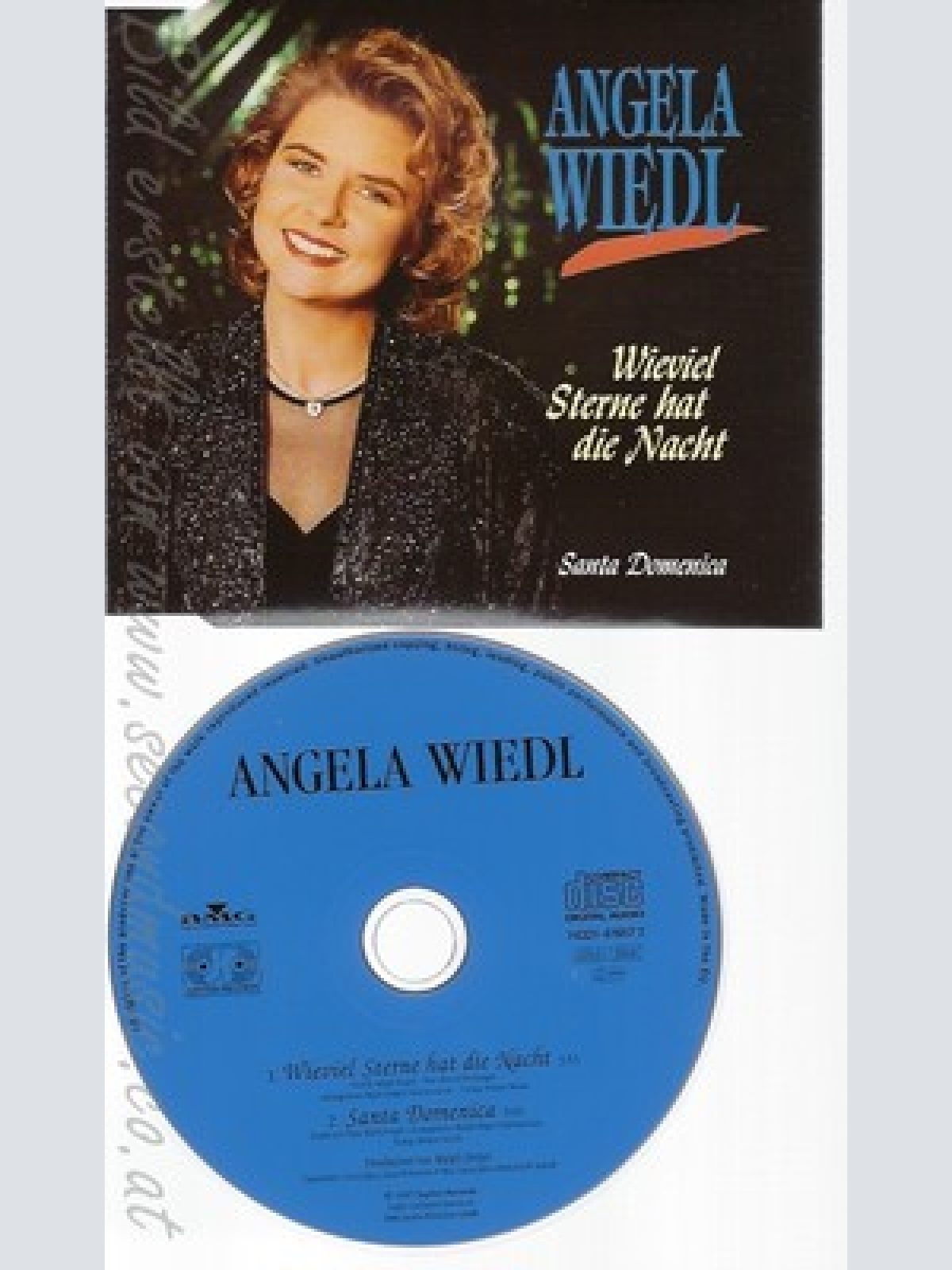 CD-- ANGELA WIEDL - SINGLE -- WIEVIEL STERNE HAT DIE NACHT
