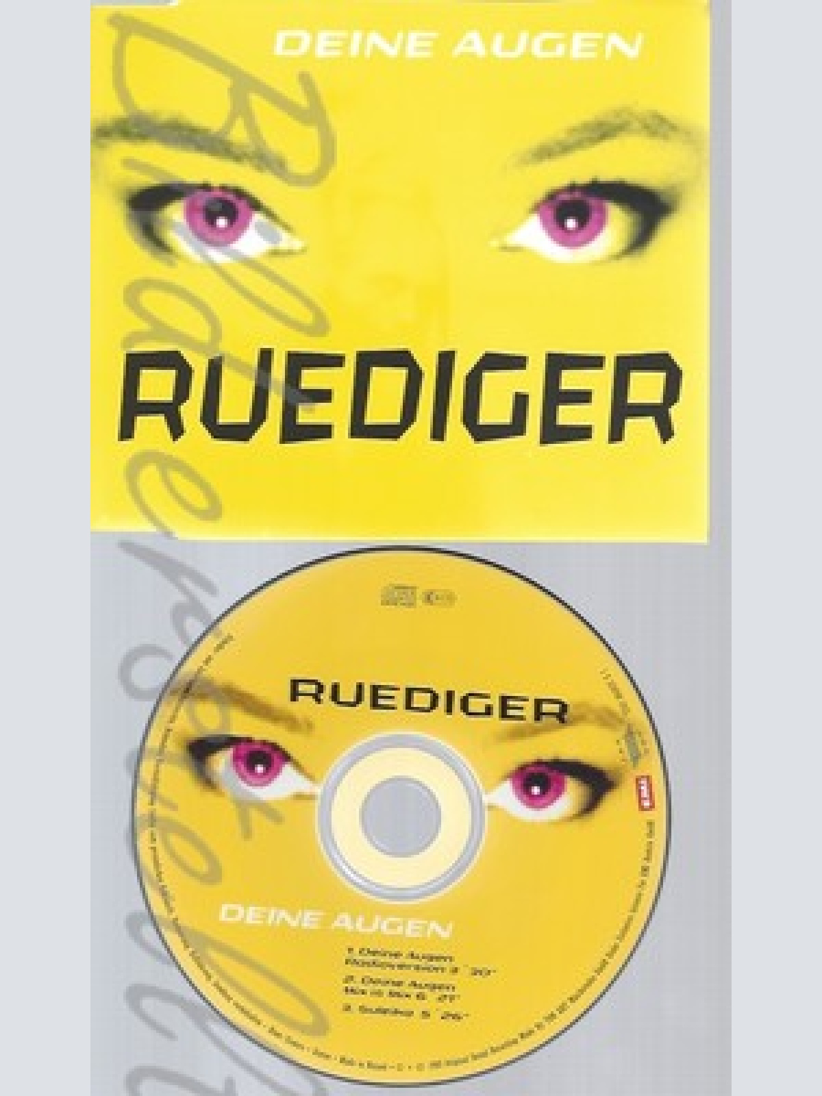 CD--RUEDIGER -- --- DEINE AUGEN