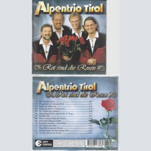 CD--ALPENTRIO TIROL -- -- ROT SIND DIE ROSEN