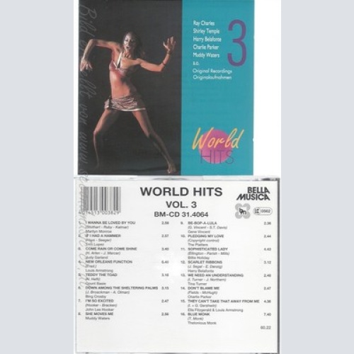 CD--VARIOUS UND GARNER,HOOKER,HOLIDAY SIMONE -- -- WORLD HITS 3