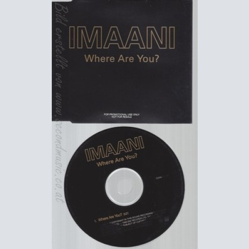 CD--IMAANI--WHERE ARE YOU--PROMO