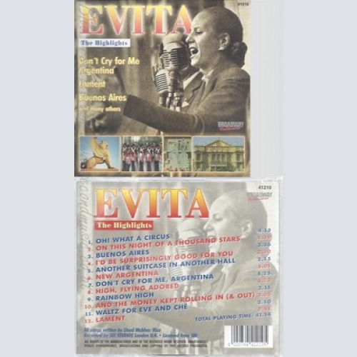 CD--THE BLOOMSBURY SET -- -- EVITA