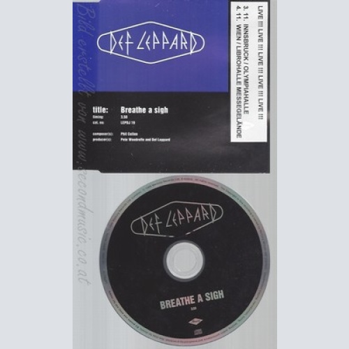 CD--DEF LEPPARD--BREATHE A SIGH--PROMO