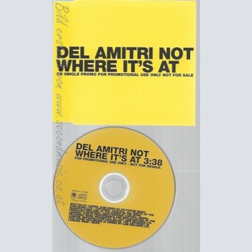 CD--DEL AMITRI NOT WHERE IT'S AT--PROMO