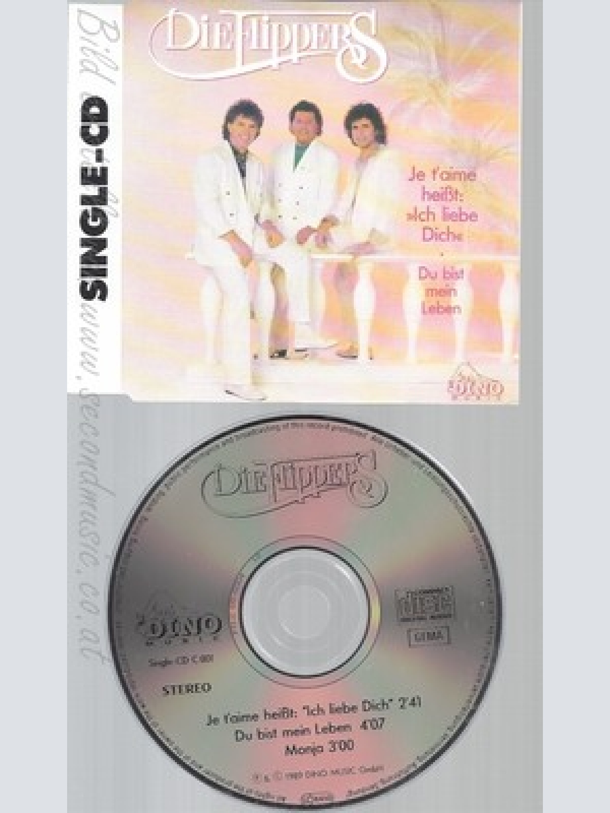 CD--DIE FLIPPERS--JE T AIME HEISST ICH Liebe DICH