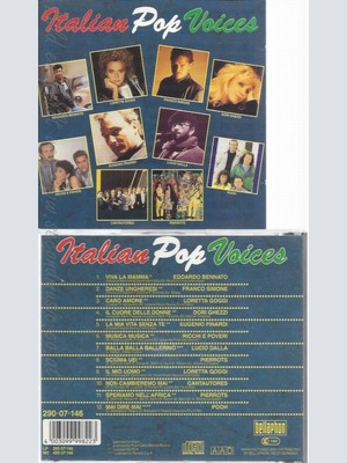 CD--EDOARDO BENNATO, FRANCO SIMONE, LORETTA GOGGI UND DORI GHEZZI -- ITALIAN POP