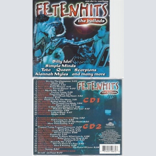 CD--VARIOUS -- --2CD -- FETENHITS - THE BALLADS