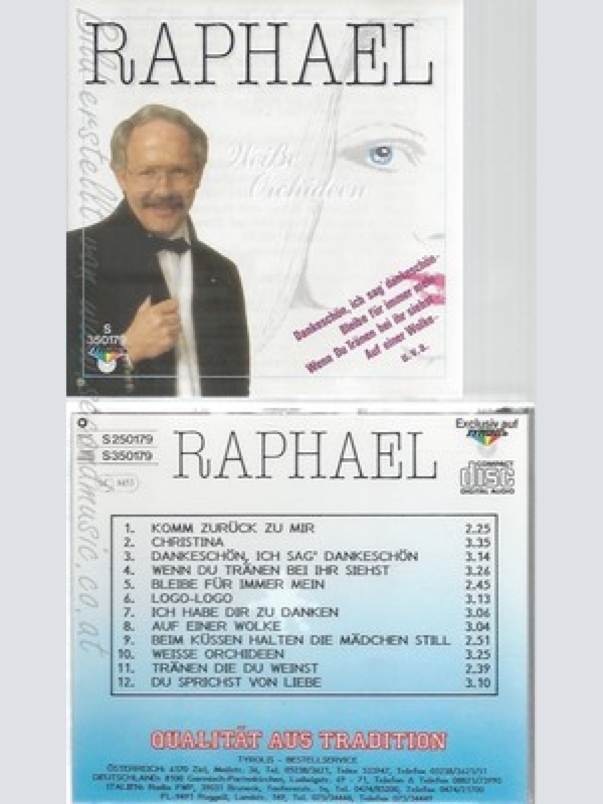 CD--RAPHAEL--WEISSE ORCHIDEEN