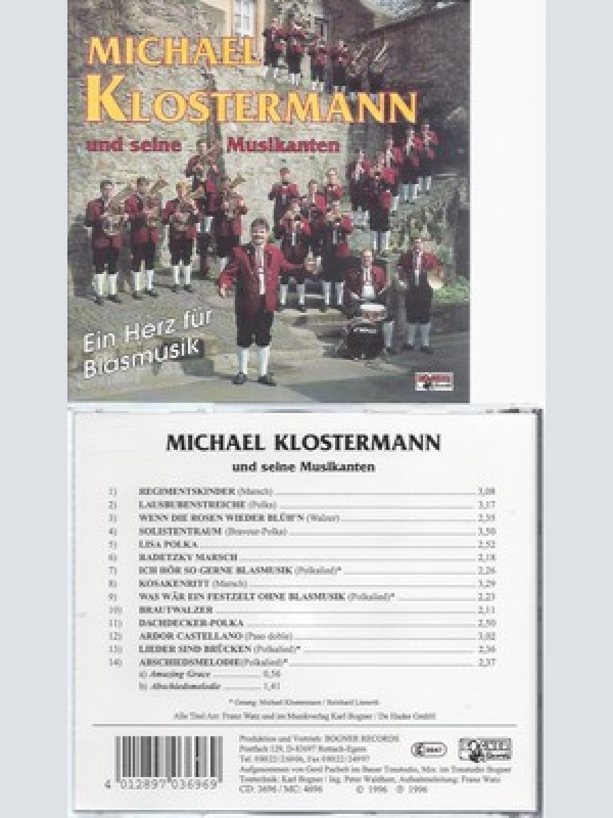CD--MICHAEL KLOSTERMANN--EIN HERZ FUER BLASMUSIK