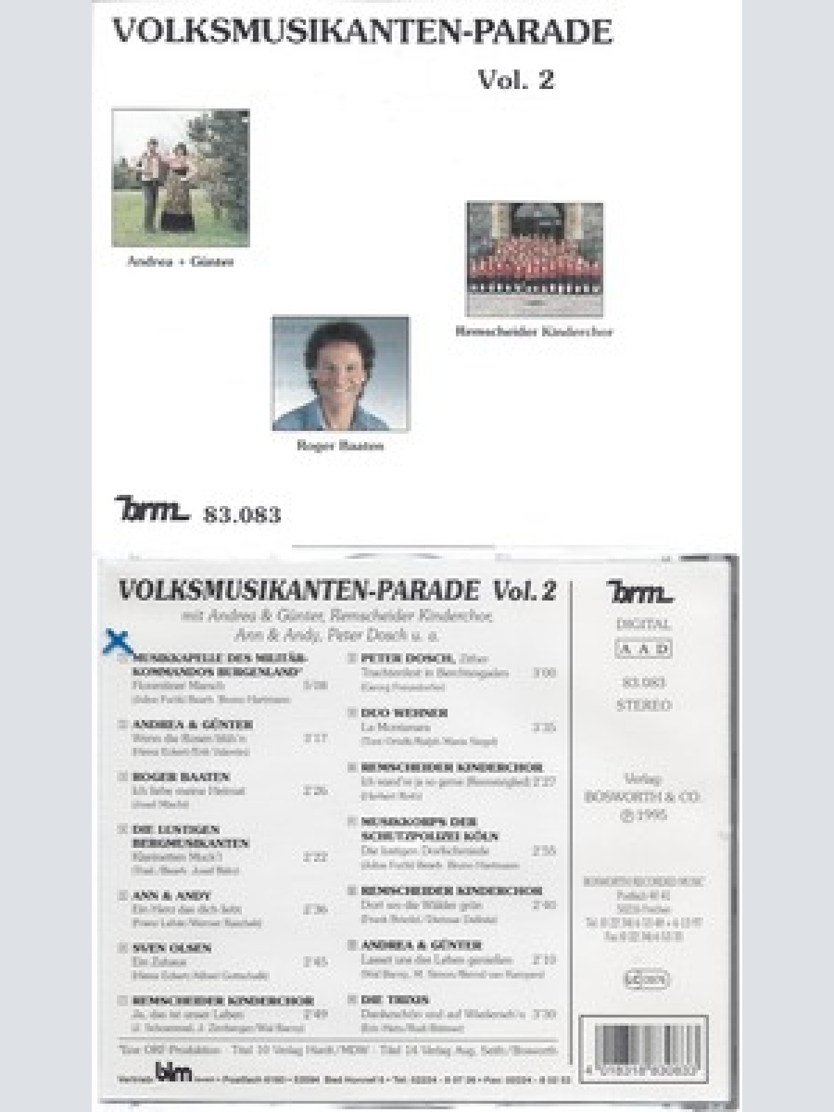 CD--VOLKSMUSIKANTEN PARADE VOL 2