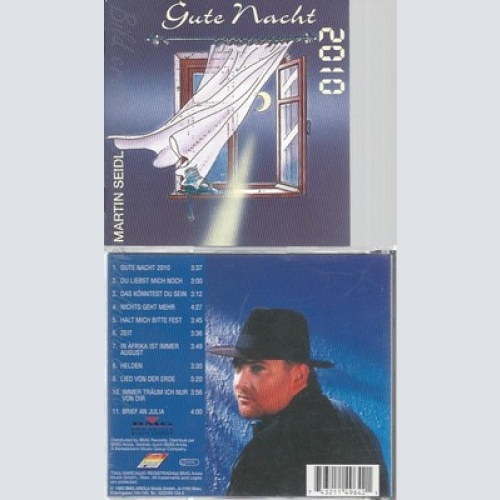 CD--MARTIN SEIDL --- GUTE NACHT 2010