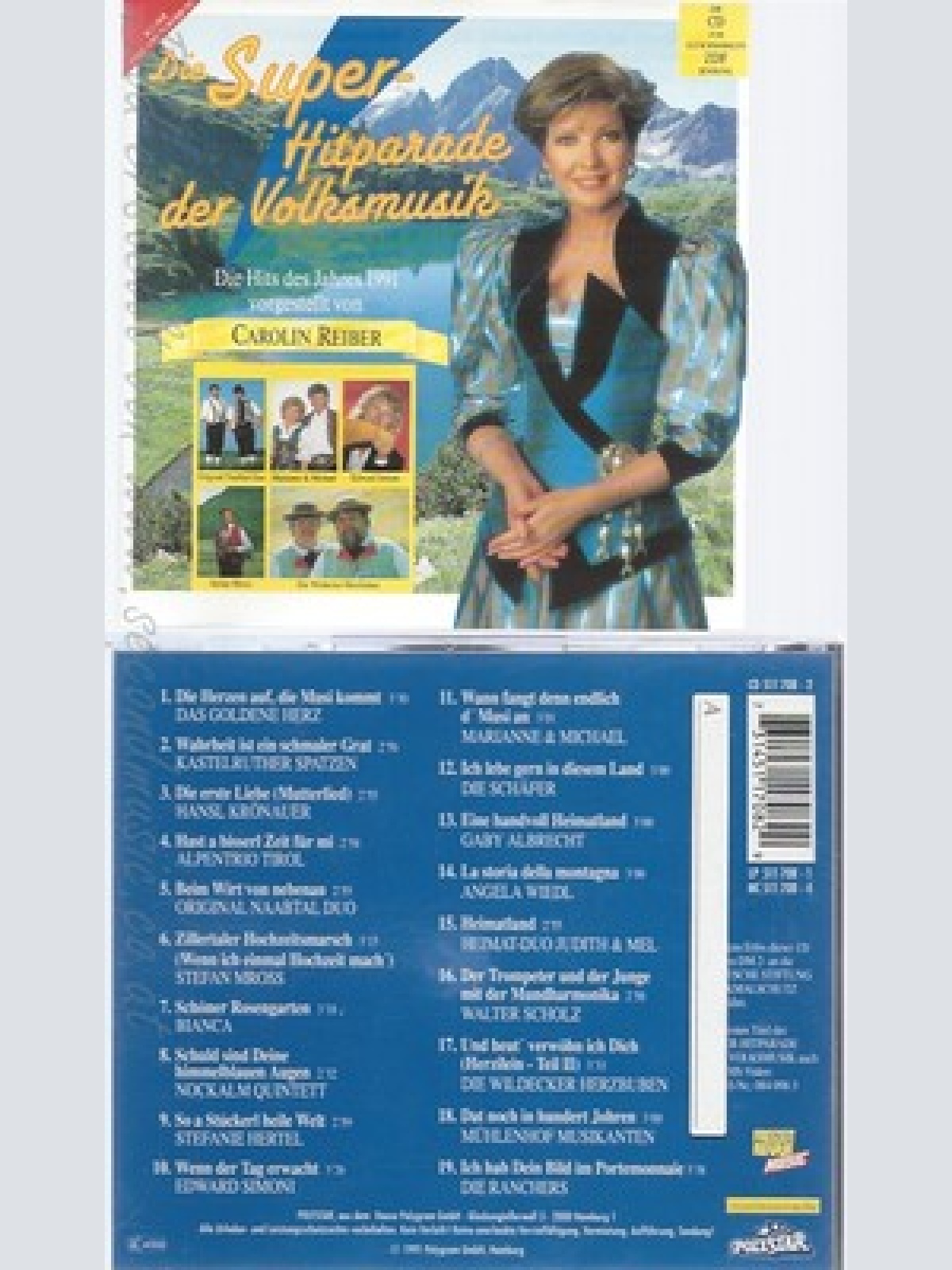 CD--DIE SUPER HITPARADE DER VOLKSMUSIK--CAROLINE REIBER