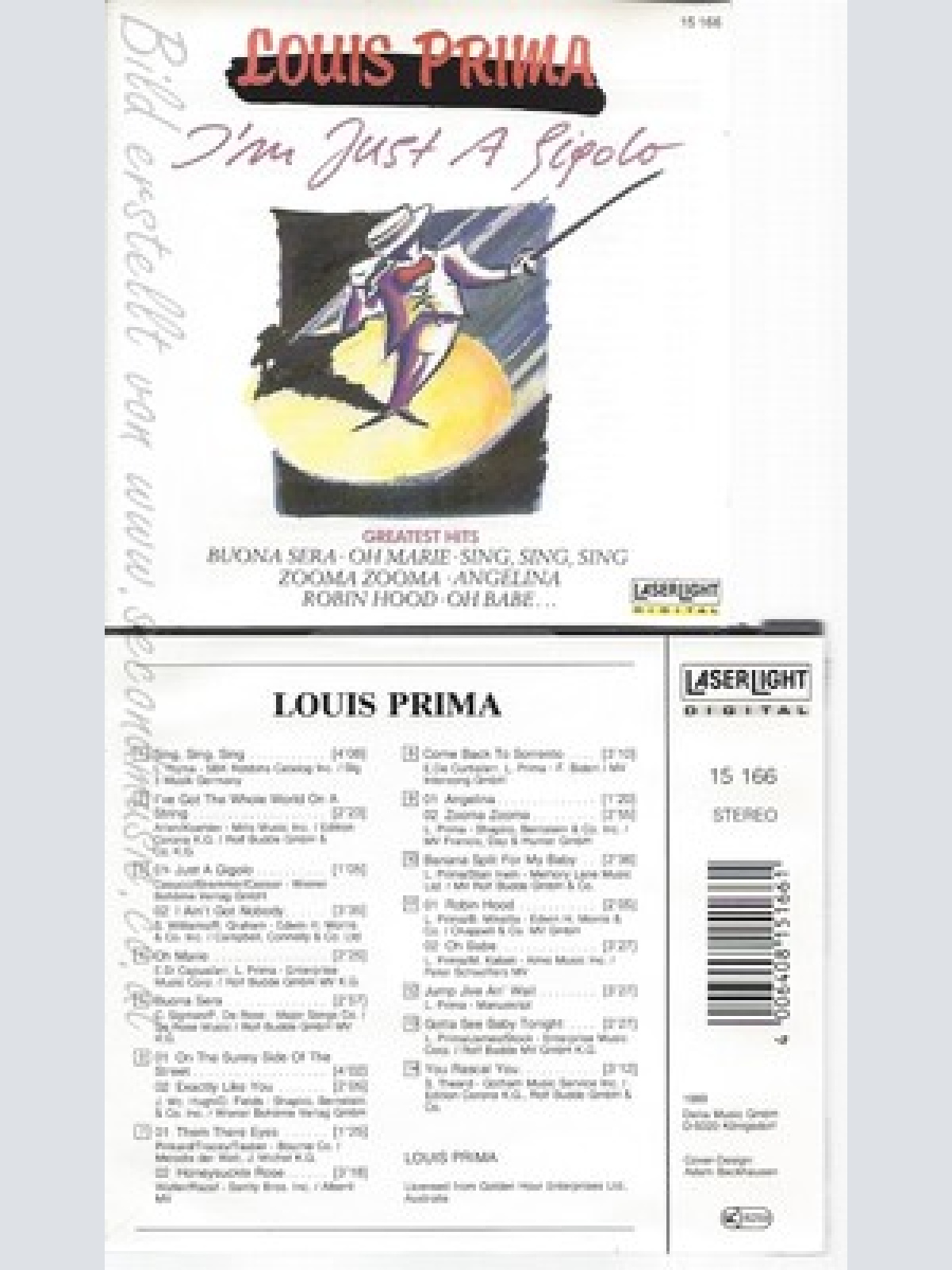 CD--LOUIS PRIMA -- I'M JUST A GIGOLO-GREATEST HITS