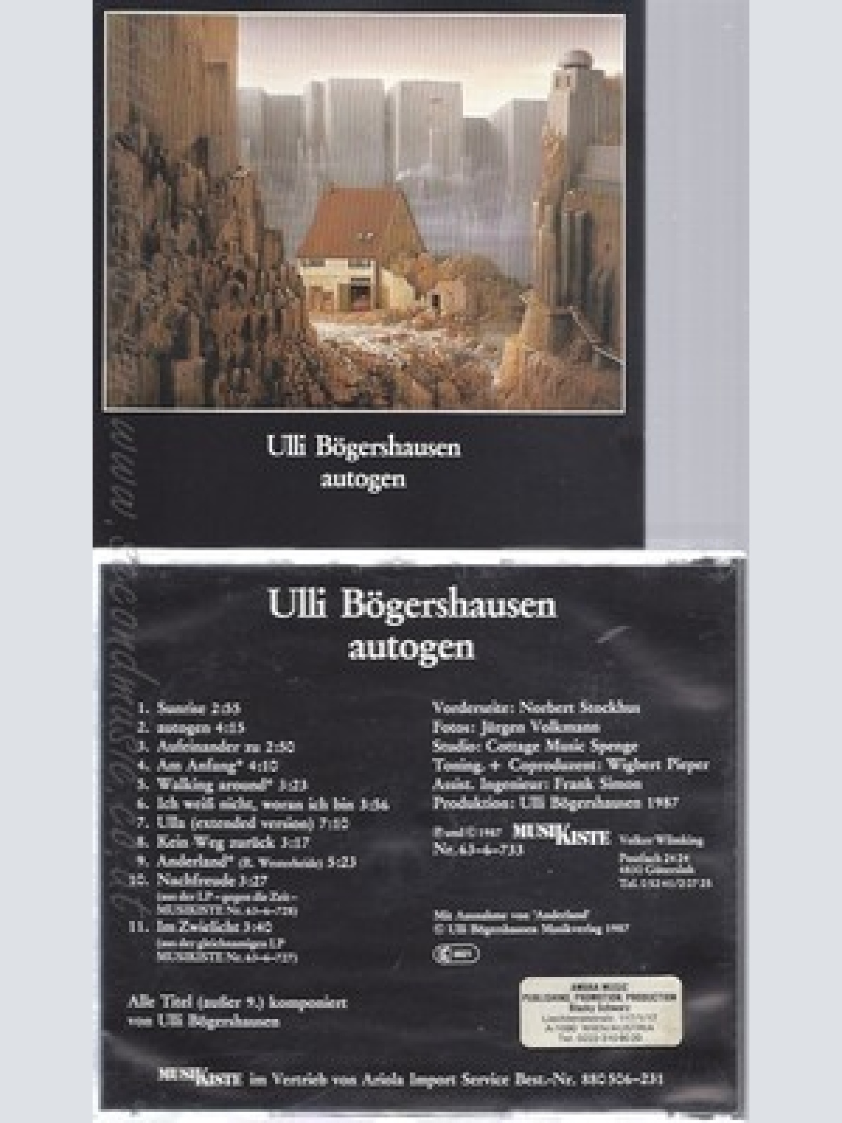 CD--ULLI BÄGERSHAUSEN--AUTOGEN