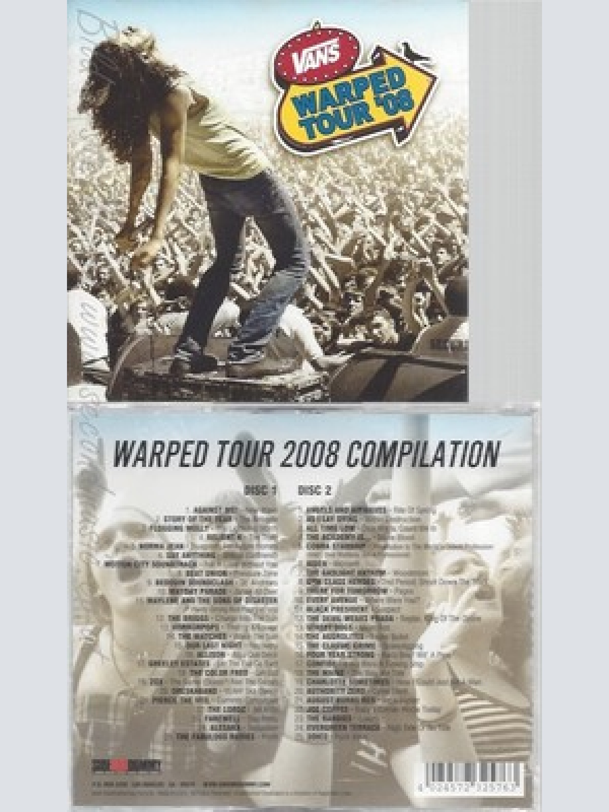 CD--VARIOUS -- --CD -- WARPED 2008 TOUR COMPILATION