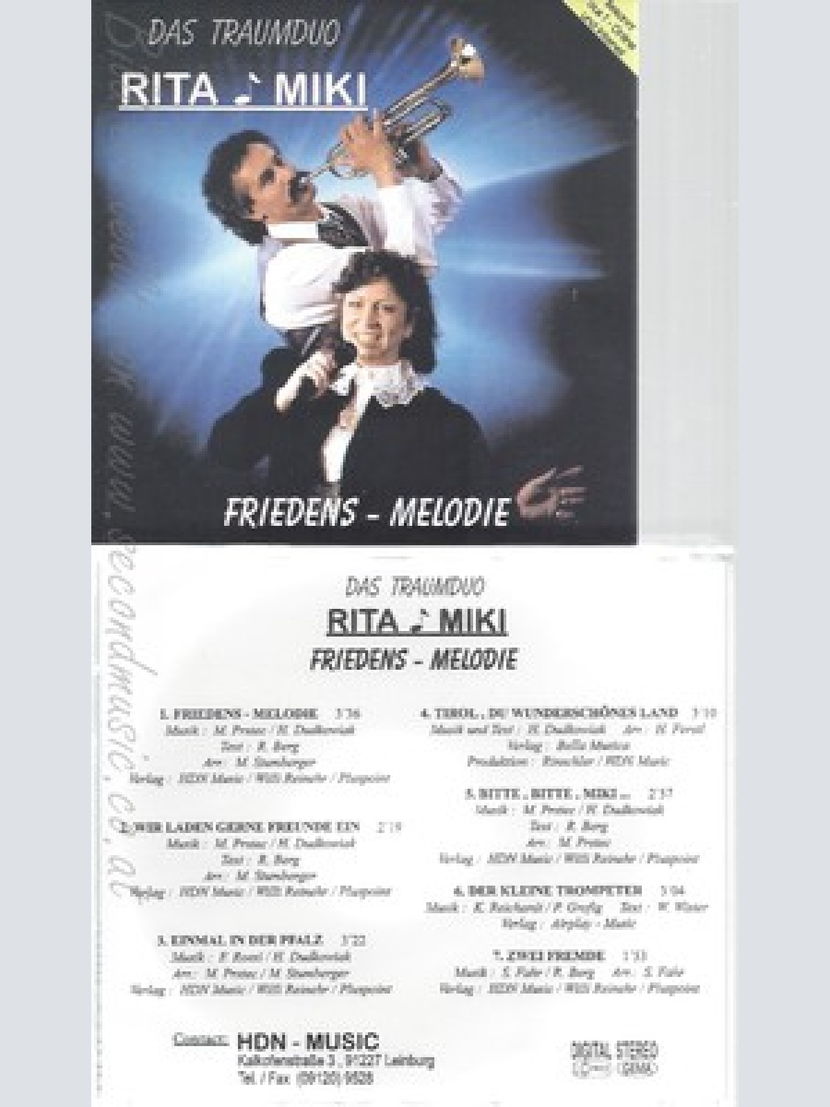 CD--DAS TRAUMDUO--RITA & MIKI-FRIENDS-MELODIE